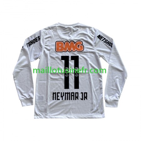 Maillot de Foot Santos FC Neymar JR 11 Domicile Retro 2011-2012 Manches Longues